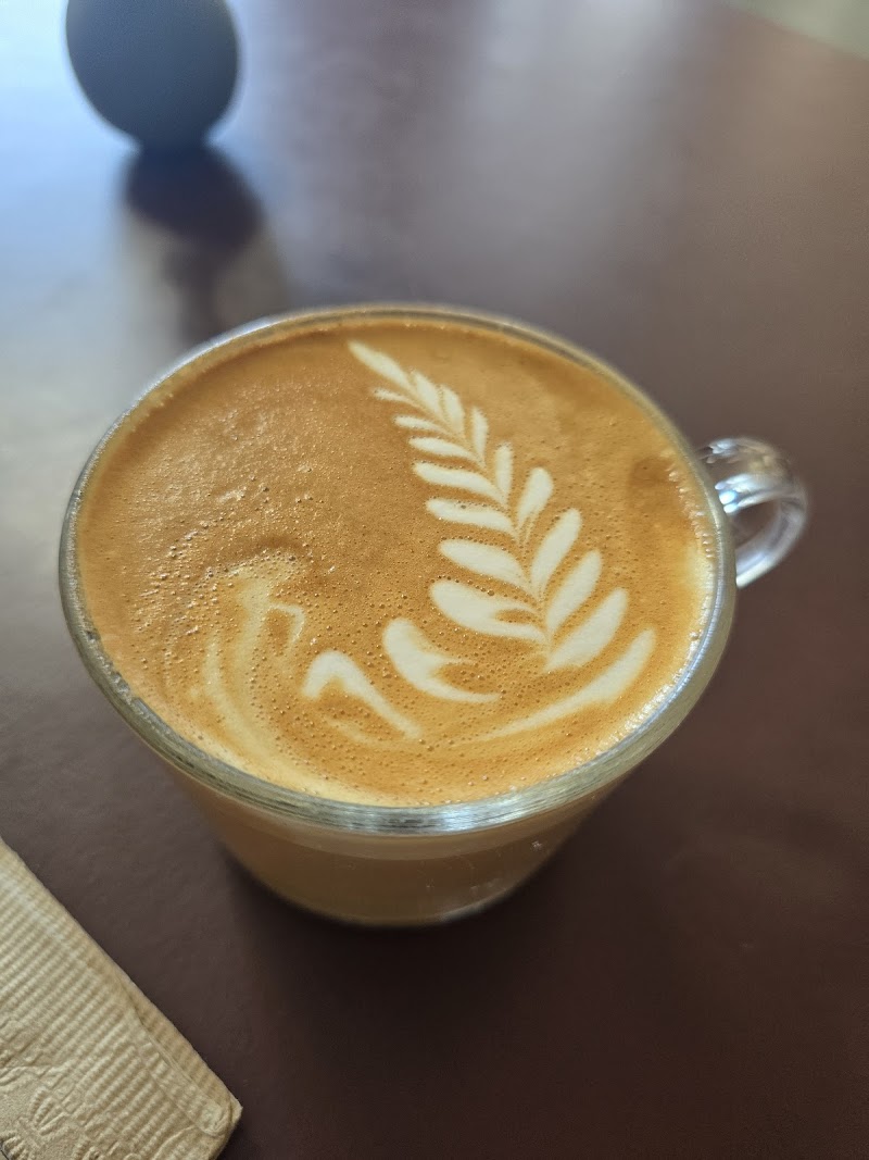 Cardamom latte latte art