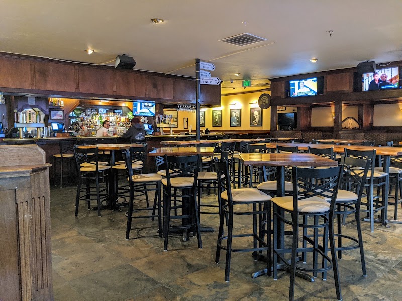 Warm pub interior, spacious