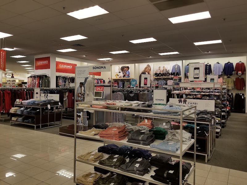 Clearance clothing racks inside