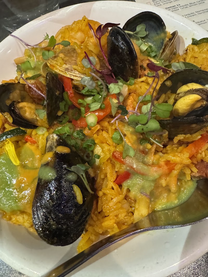 Coastal seafood rice bowl