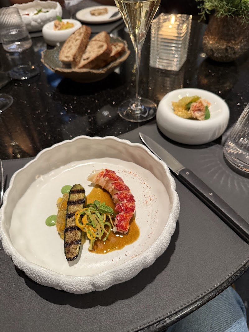 Lobster tail, grilled courgette