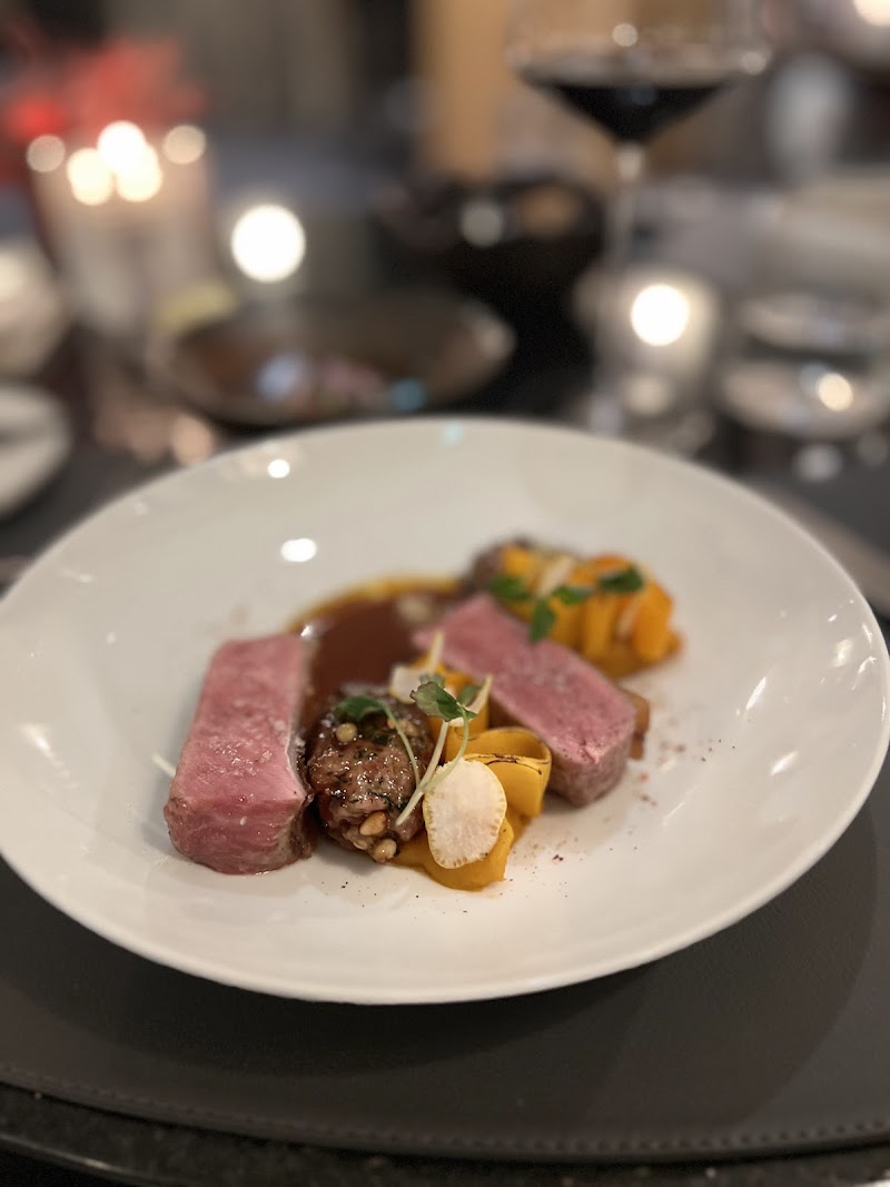 Tender lamb, candlelit setting