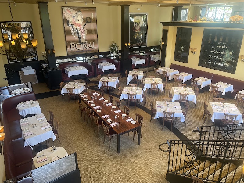 Elegant dining room, set tables