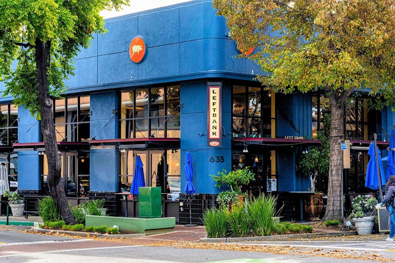 Welcoming French bistro exterior