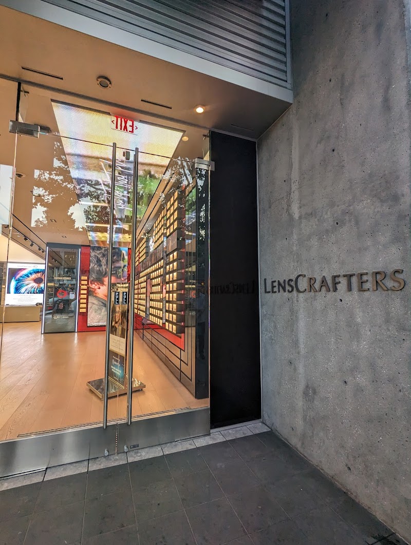 Sleek entrance, frames inside