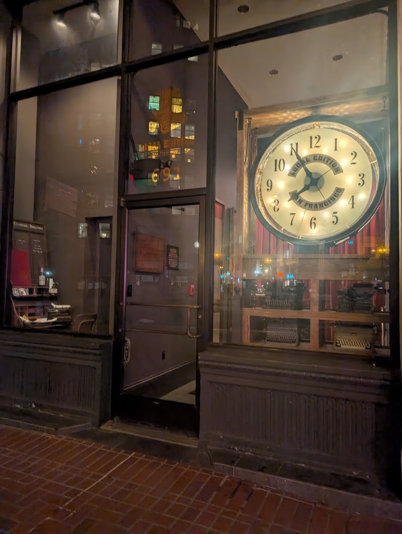 Speakeasy entrance, city night