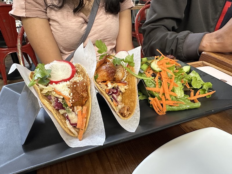 Fresh tacos, bright presentation
