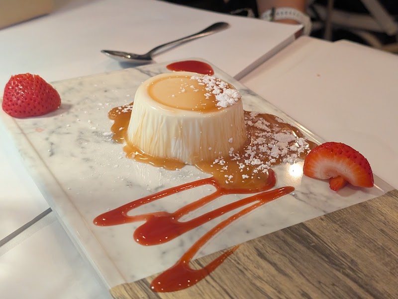 Silky caramel panna cotta