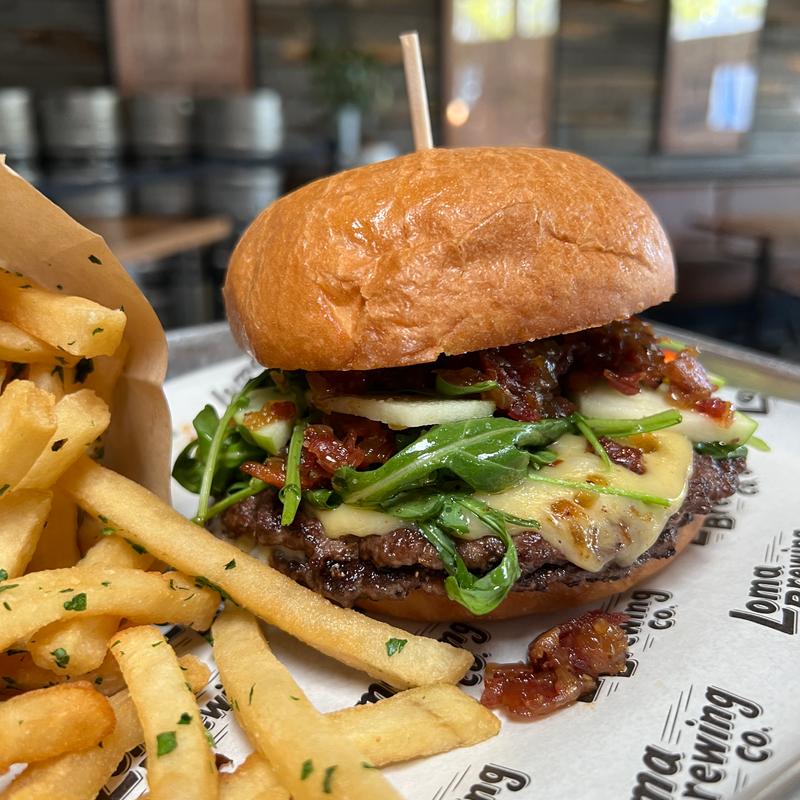Bold burger, crispy fries