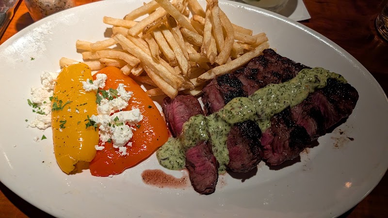 Grilled steak with chimichurri