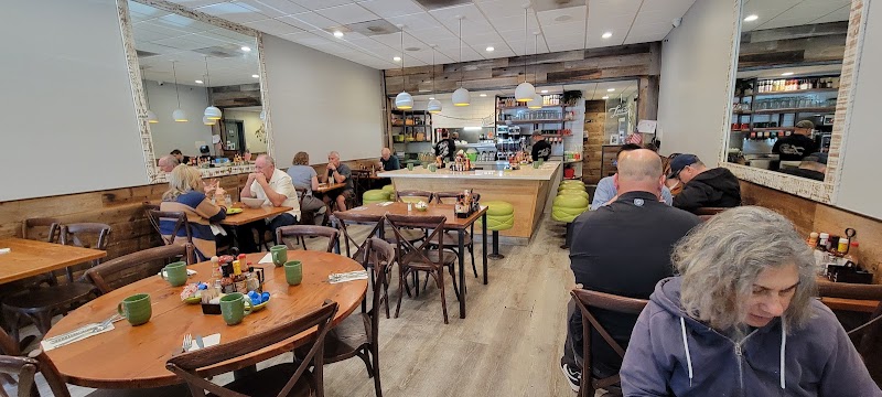 Warm, welcoming dining room