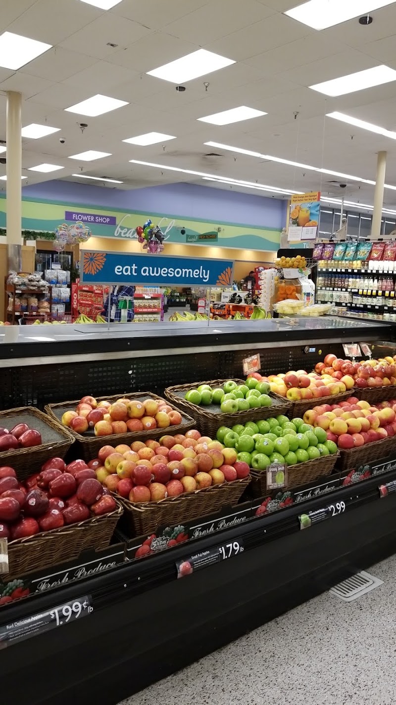 Colorful, well-stocked produce section