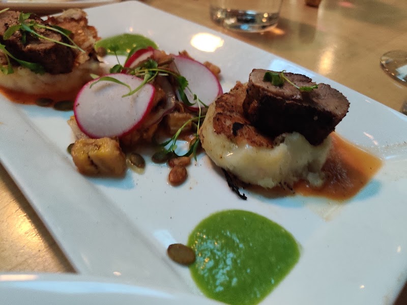 Duo of plated tapas