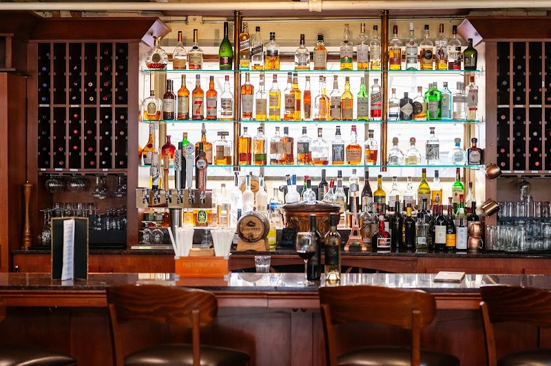 Classic bar, stocked and ready