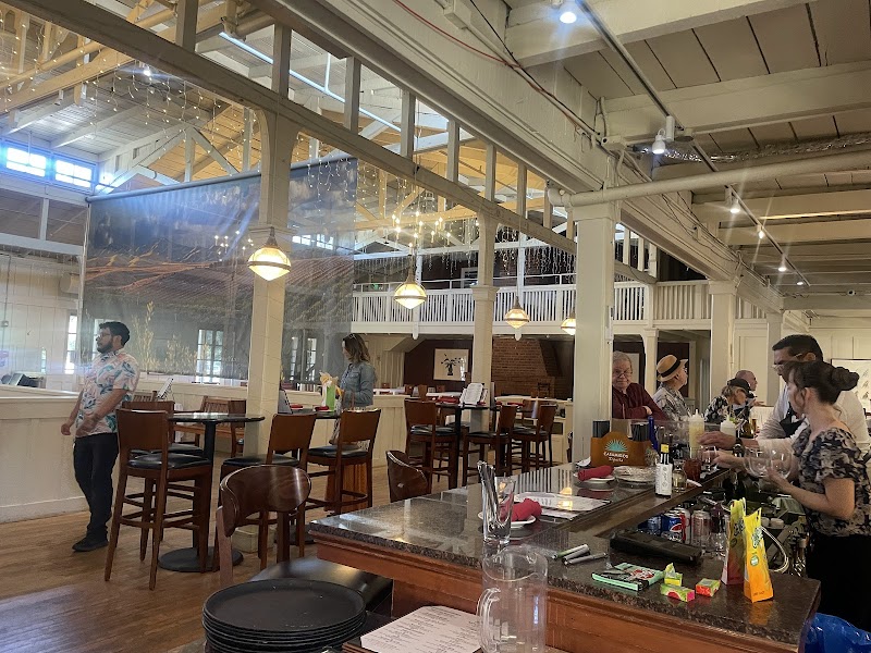 Open, airy dining room