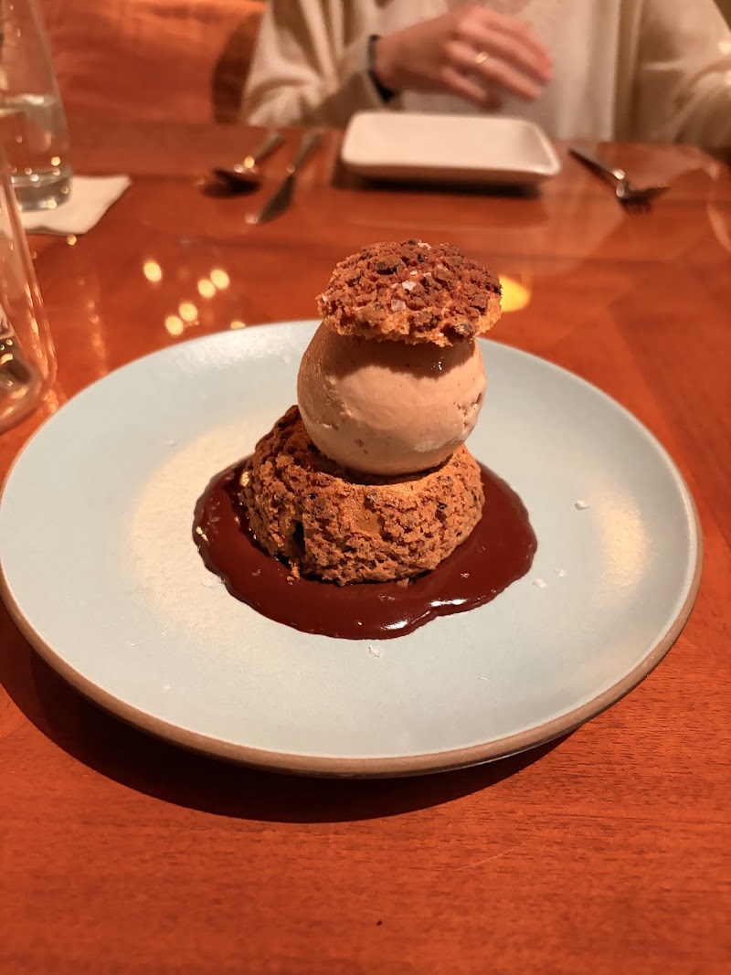 Indulgent chocolate dessert, elegantly plated
