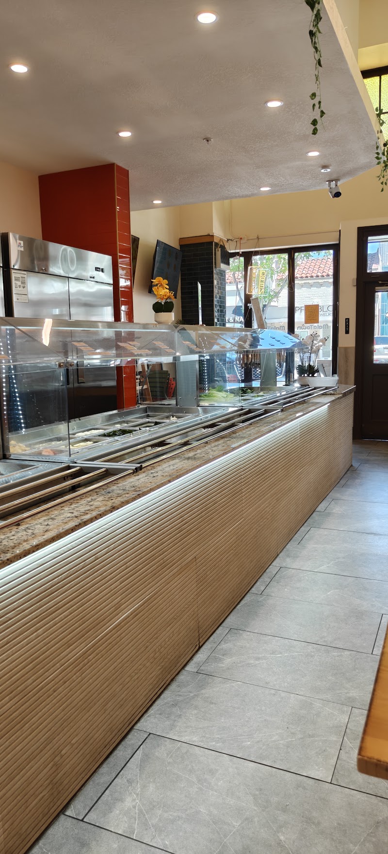 Fresh ingredient bar inside