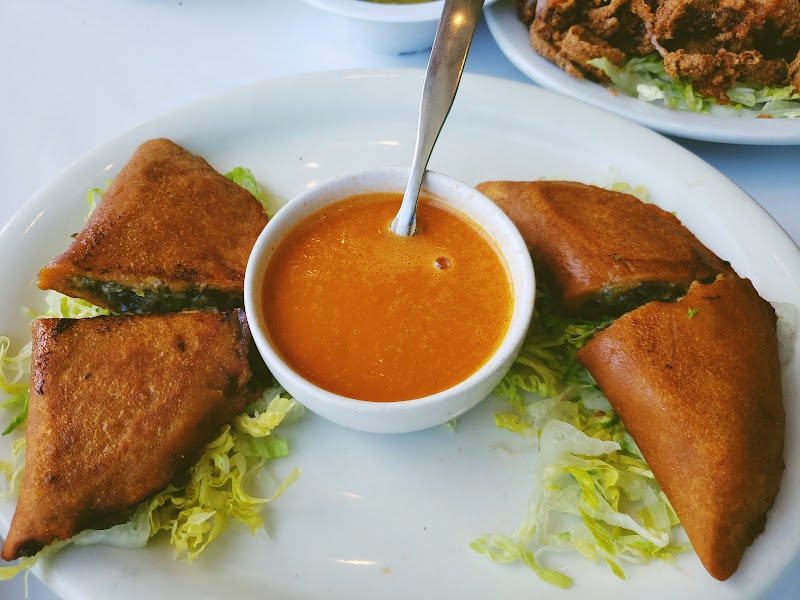 Crispy quesadillas, rich salsa