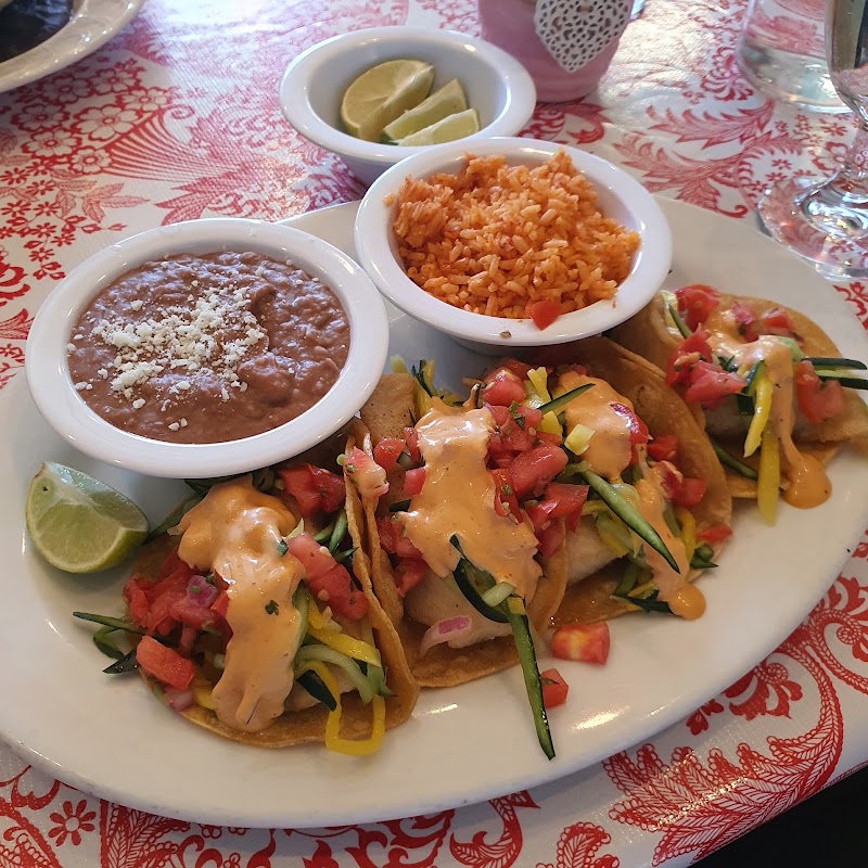 Fish tacos with sides