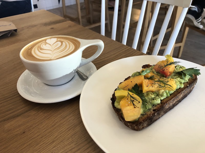 Latte art meets toast