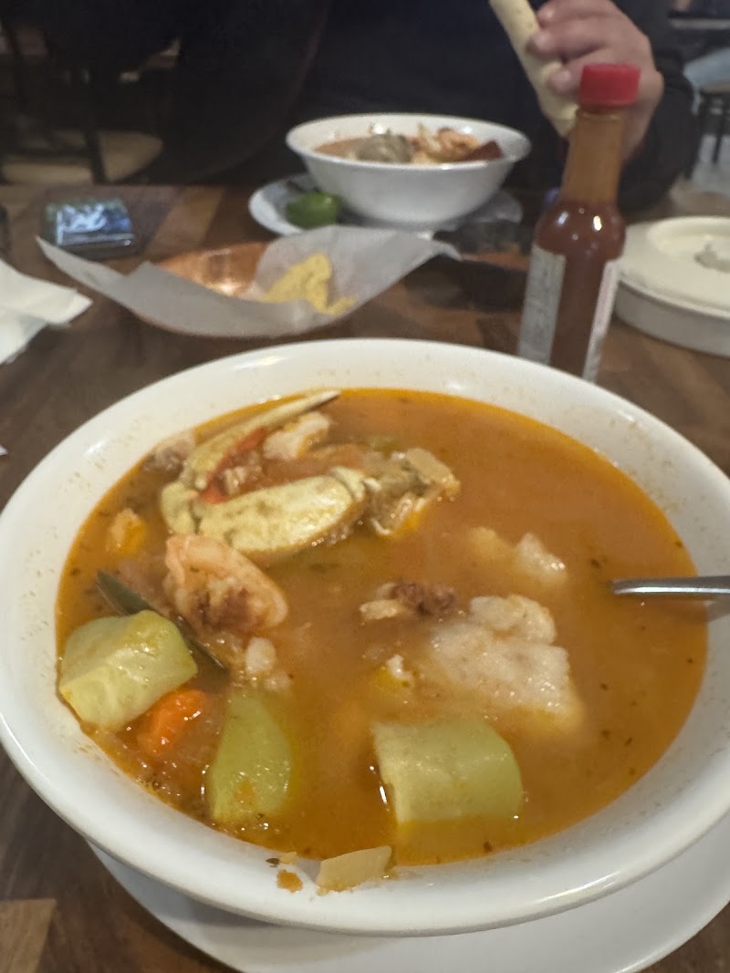 Hearty Mexican seafood soup