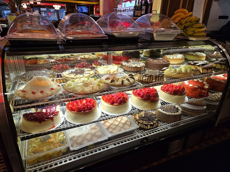 Dessert case packed with choices