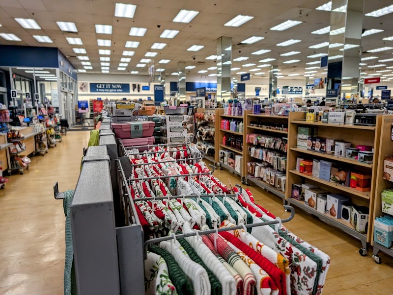 Seasonal home goods aisle