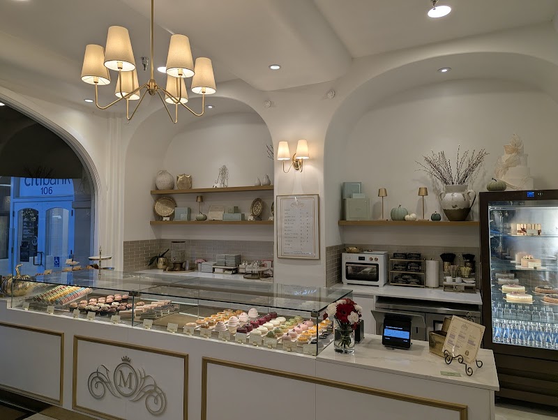 Elegant display counter, French pastries