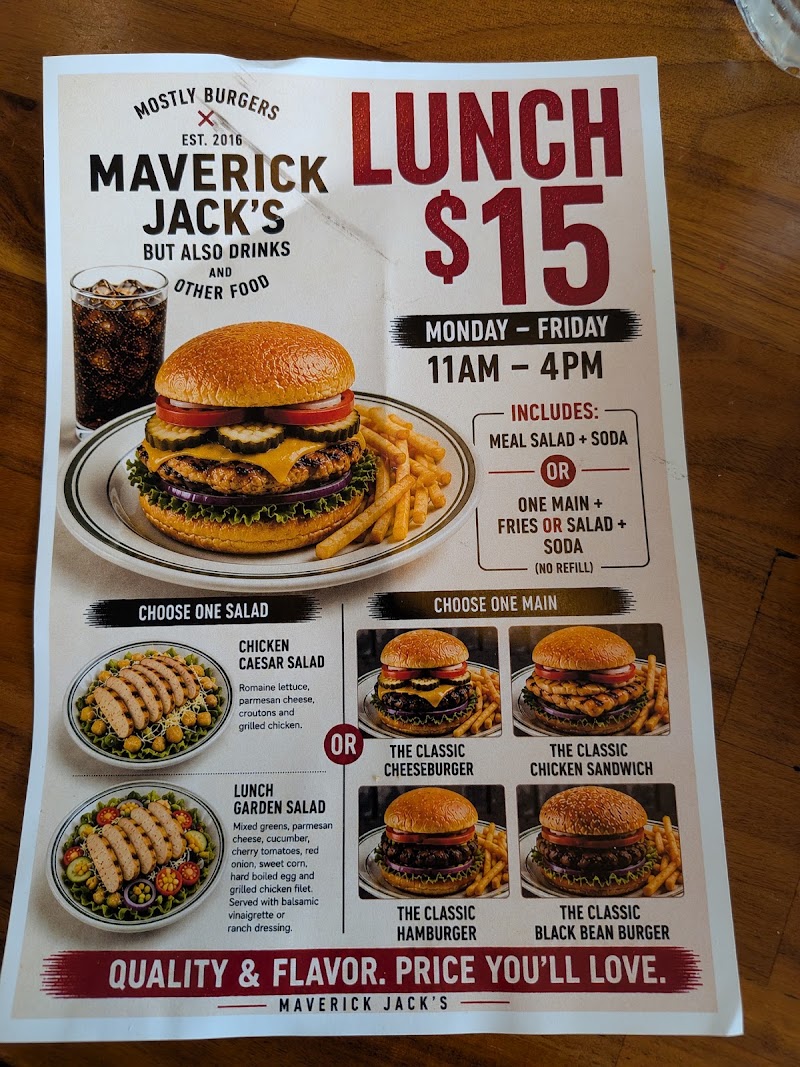 $15 lunch special menu