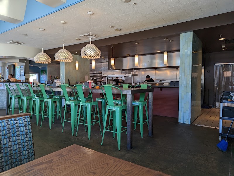 Counter seating, open kitchen view