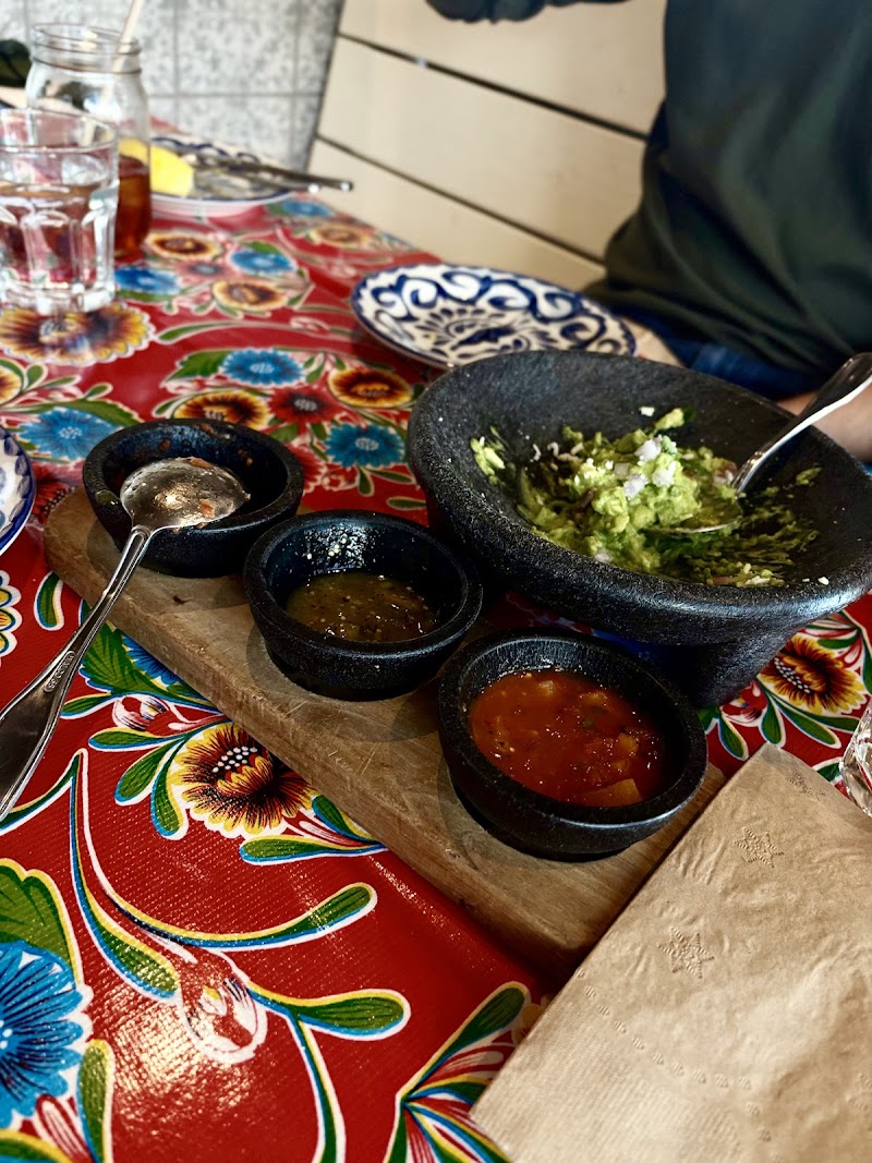 Fresh guac and salsas