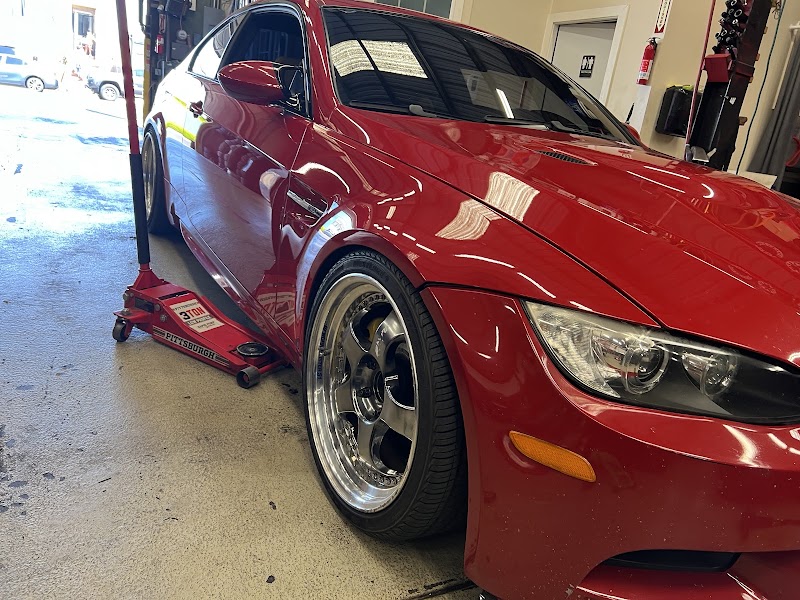 Performance car, precision tire work