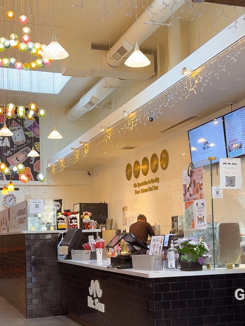Bright, welcoming order counter