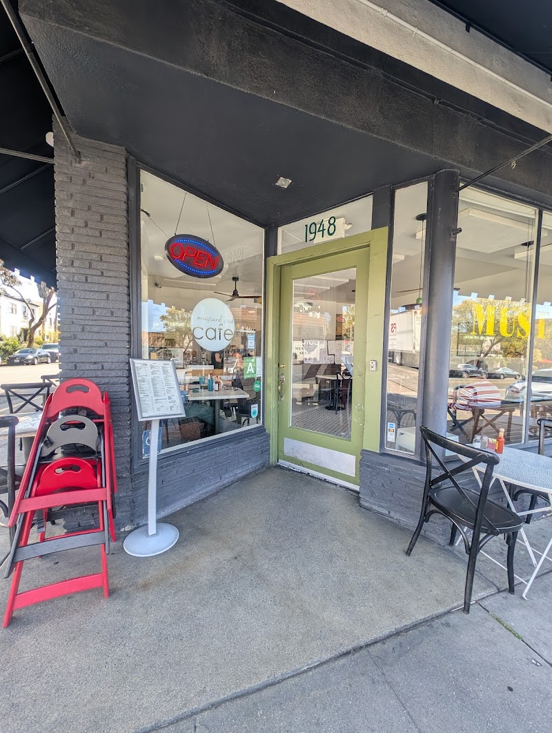 Welcoming cafe entrance