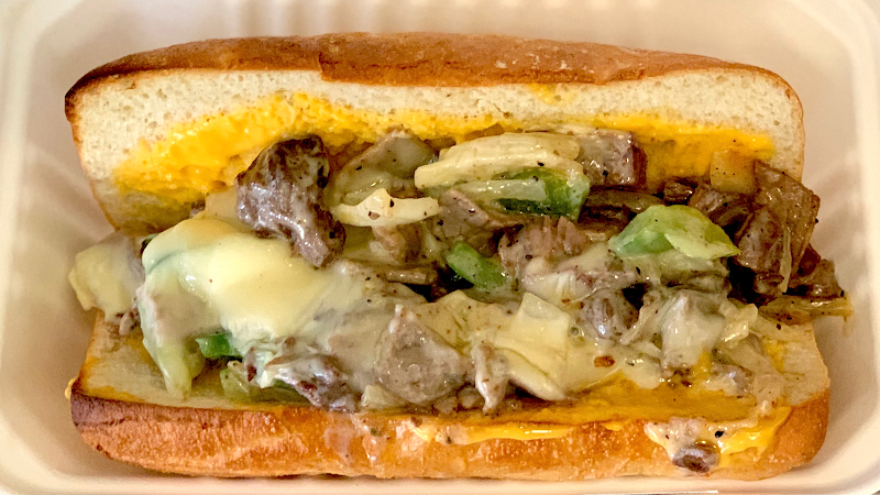 Loaded cheesesteak, fresh-made