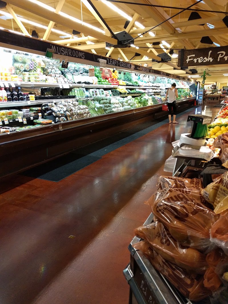 Vibrant fresh produce aisle