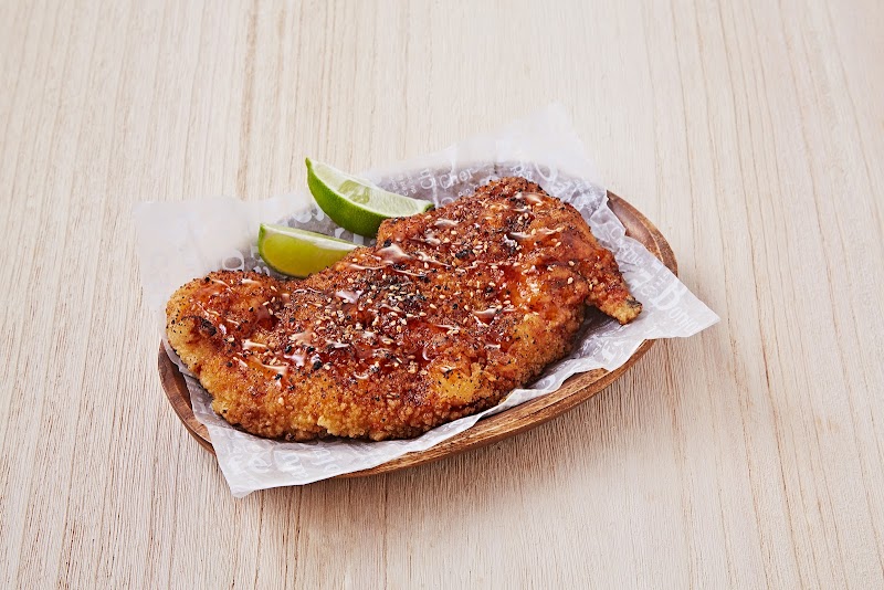 Golden fried chicken cutlet
