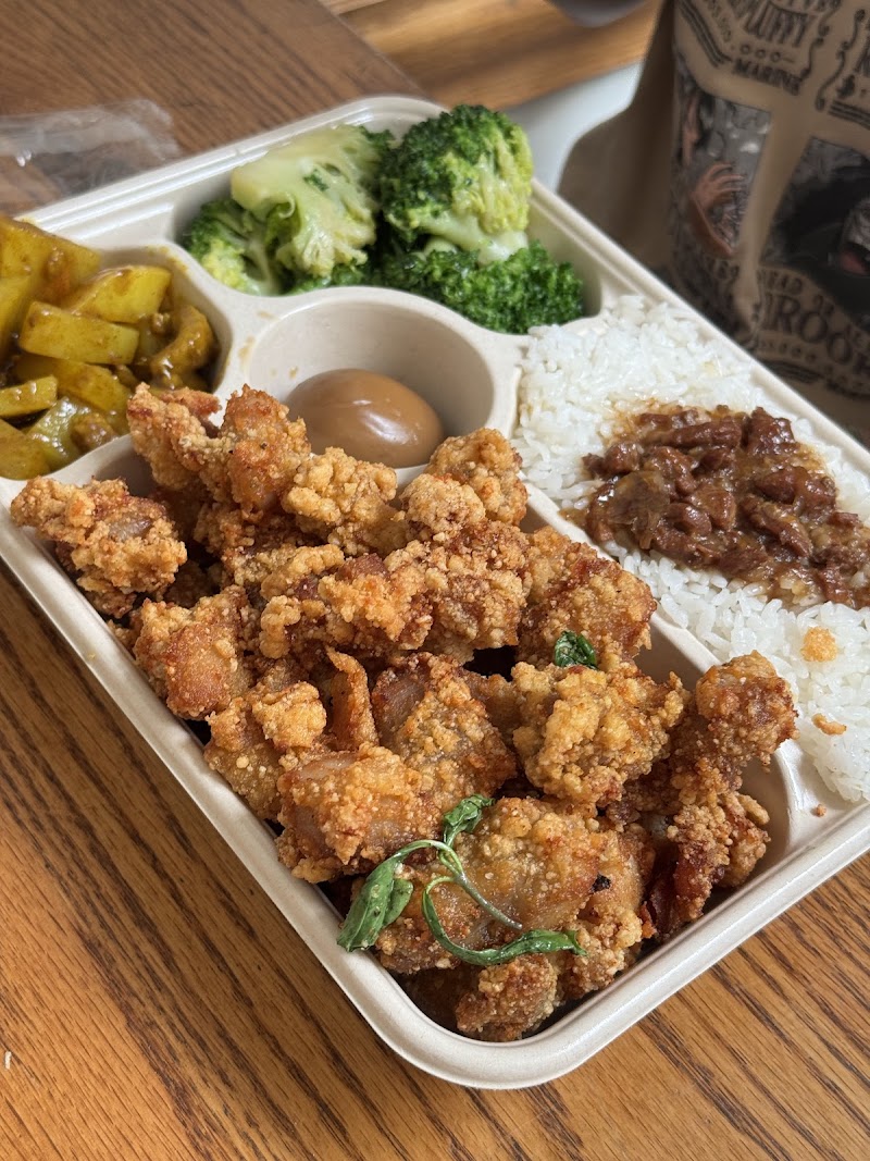 Hearty bento box spread