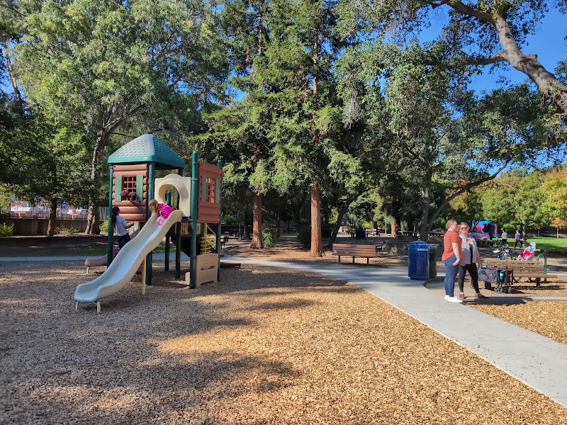 Shaded playground for families