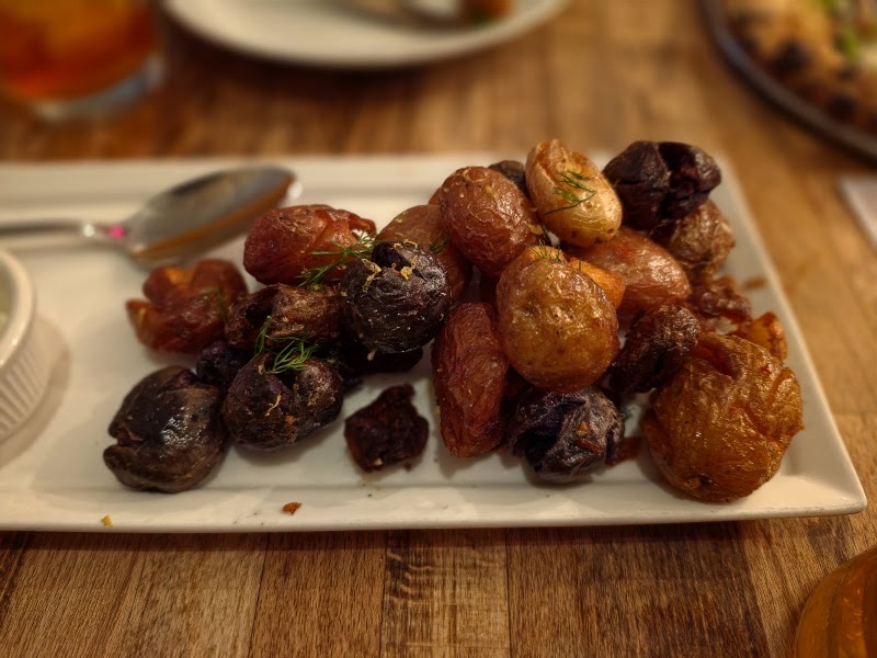Crispy roasted fingerling potatoes