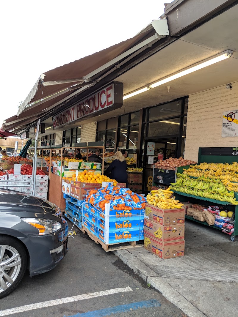 Fresh produce spills outside