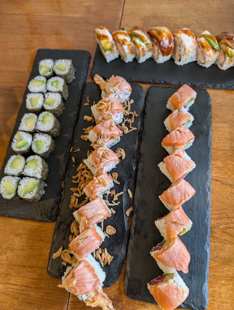 Fresh rolls, slate presentation