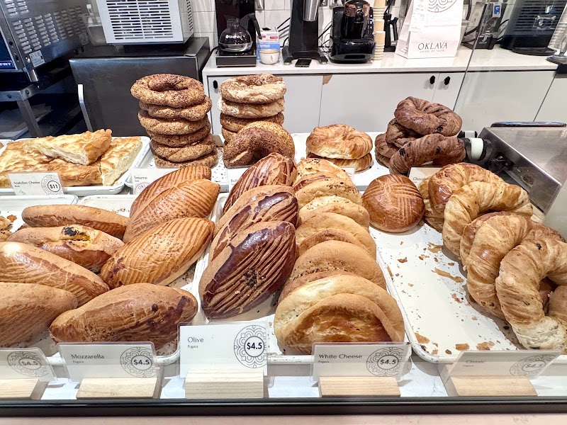 Fresh pastries daily display