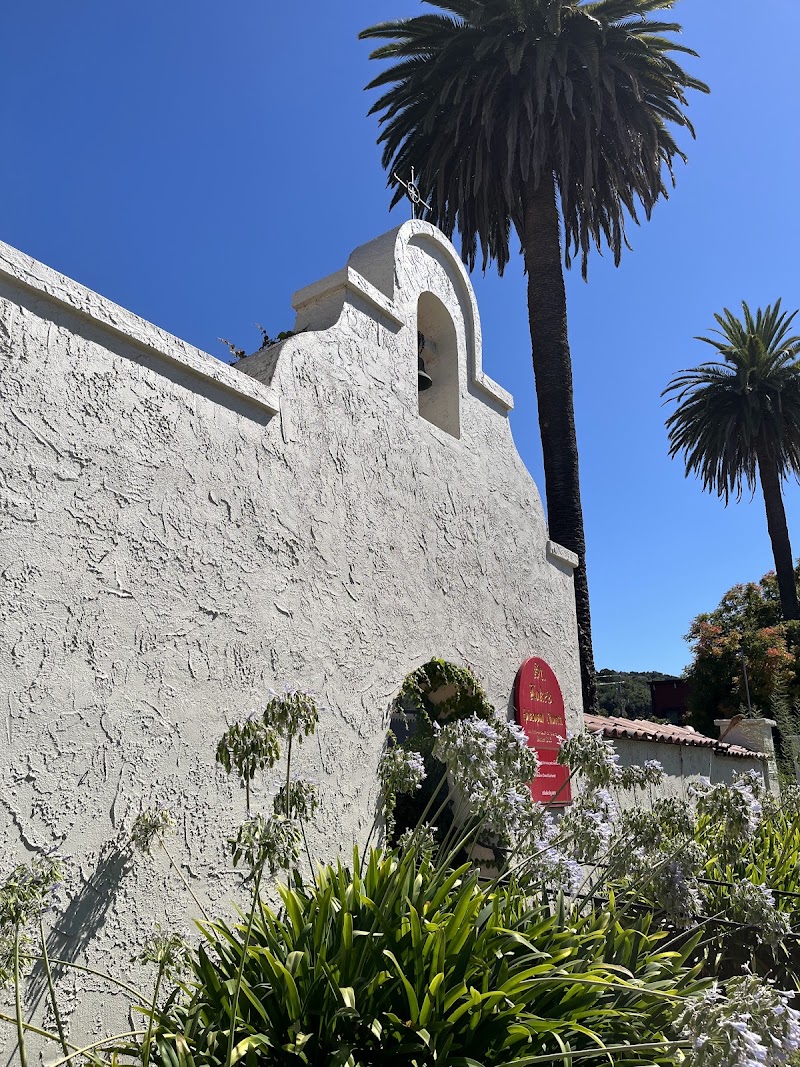 Spanish mission architecture, blue sky