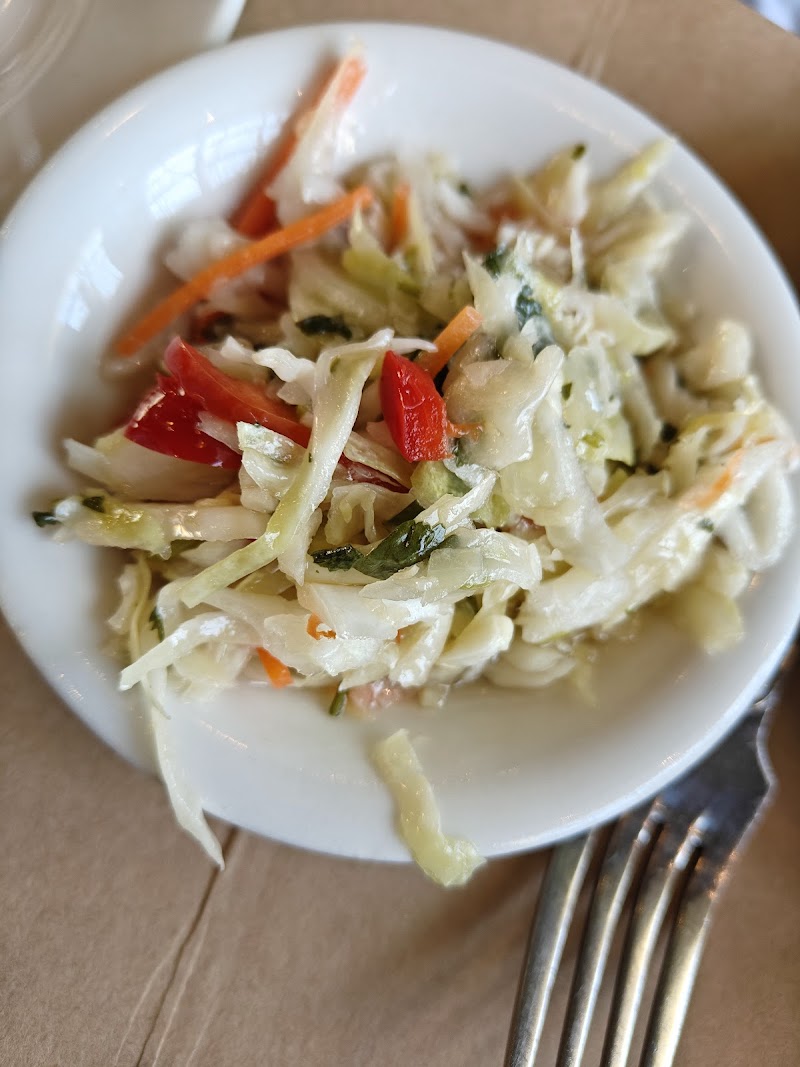 Fresh crunchy cabbage slaw