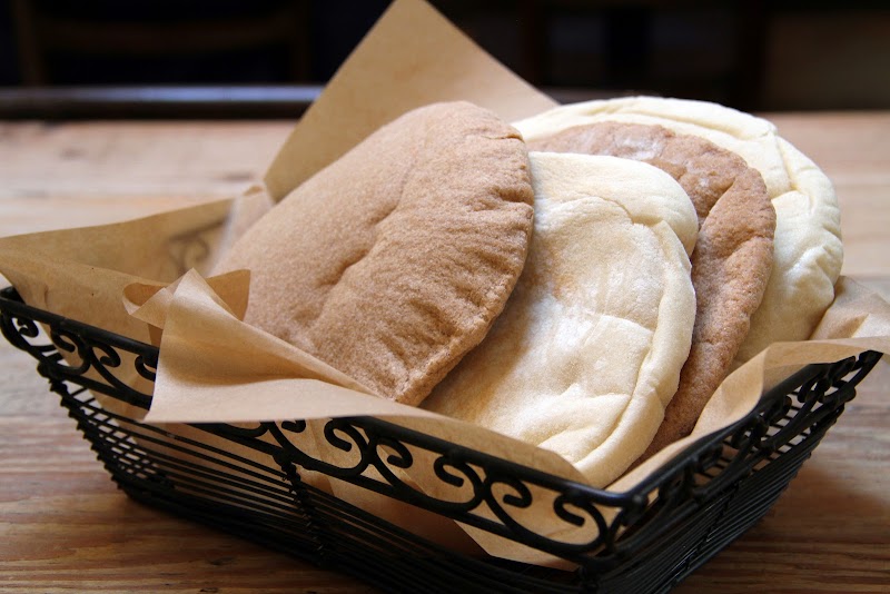 Fresh pillowy pita bread