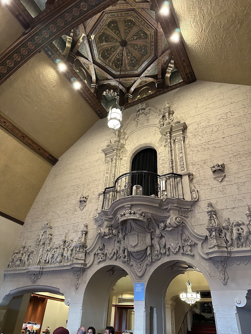 Ornate lobby wall detail