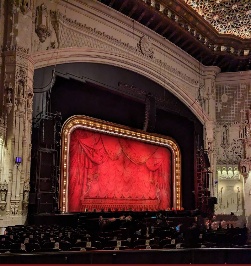 Red curtain awaits showtime