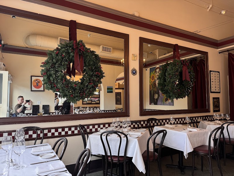 Festive holiday table setting