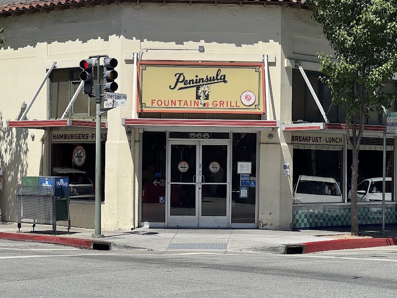 Iconic corner fountain grill